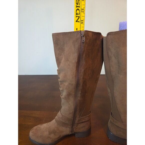 Unr8ted Womens Brown Knee High Boots Size 8.5W - Picture 3 of 8